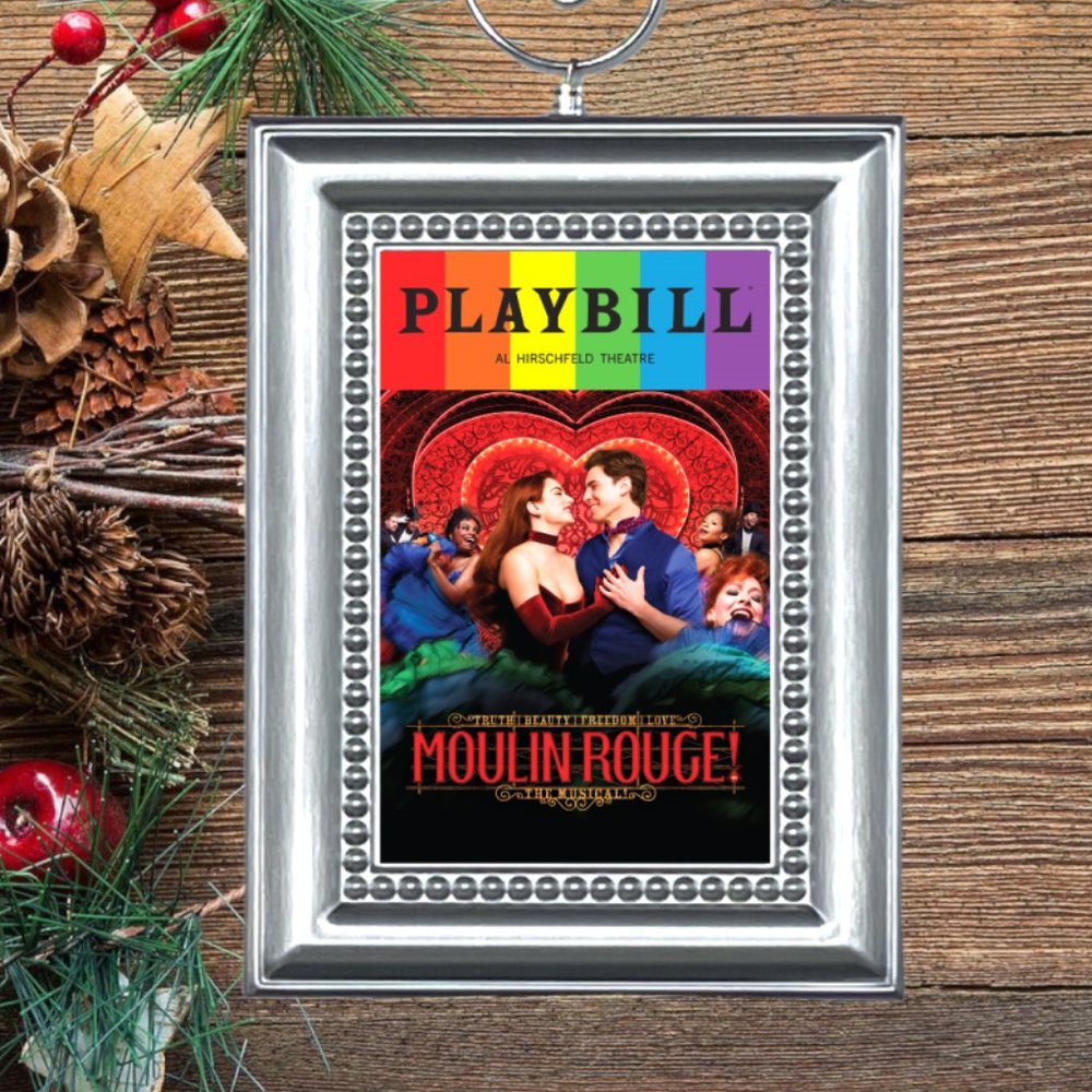 Moulin Rouge Broadway Musical Playbill Christmas Tree Ornament
